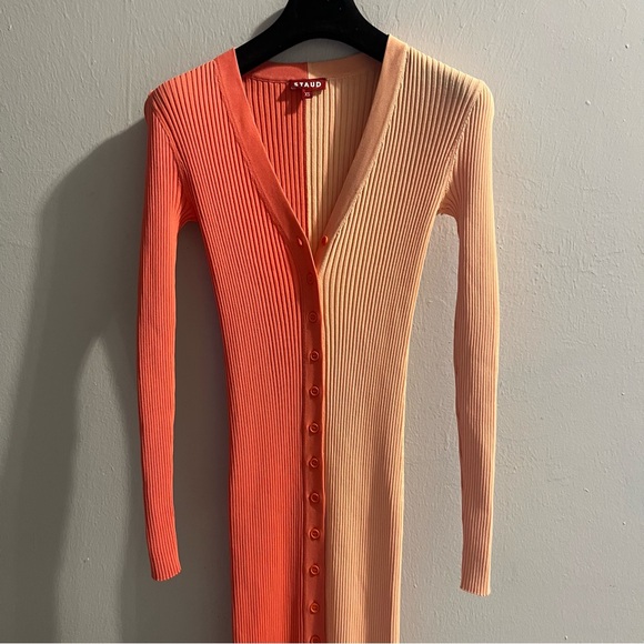 Staud Shoko Colorblock
Sweater Dress Bittersweet/Peach
Size XS - Picture 7 of 16